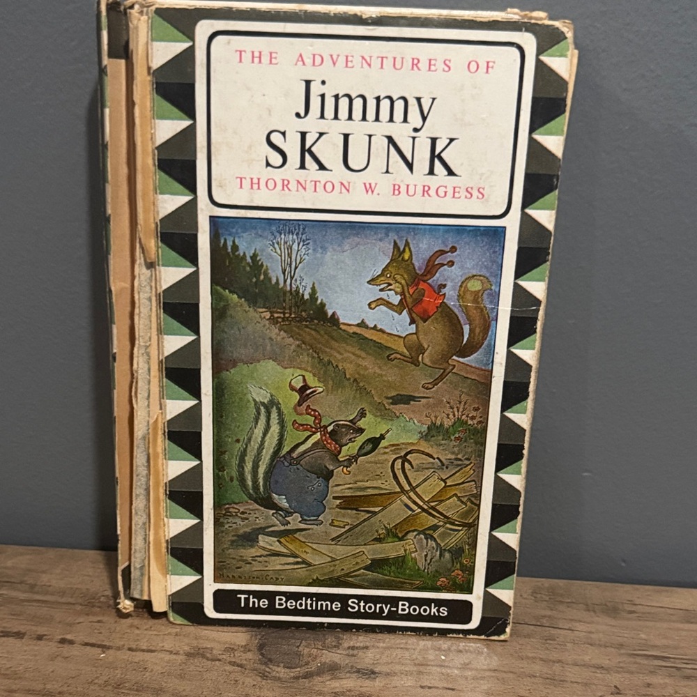 The Adventures of Jimmy Skunk Book damaged cover